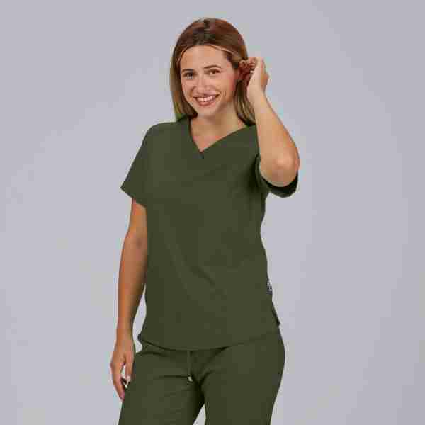 Blusa mujer c/pico microfibra - Imagen 14
