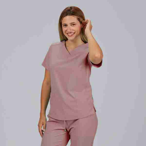 Blusa mujer c/pico microfibra - Imagen 8